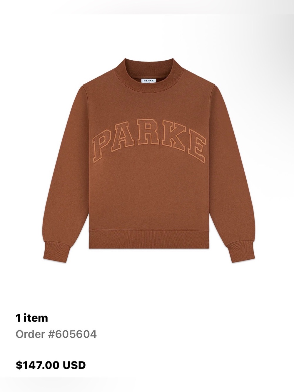 PARKE Monochrome Varsity Mockneck - Picture 2 of 5